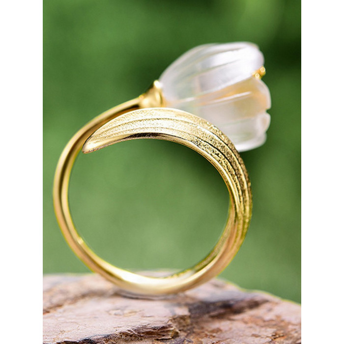 CYLIA Bague Lotus