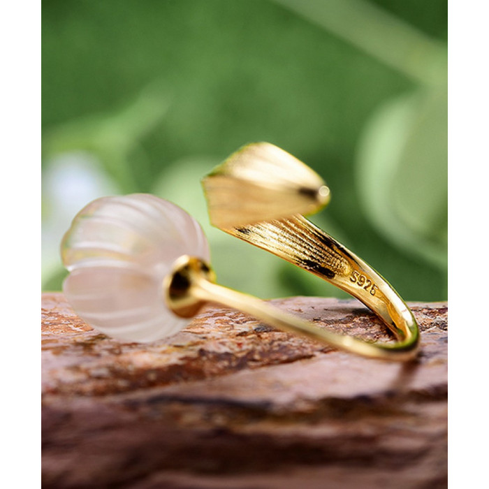 CYLIA Bague Lotus