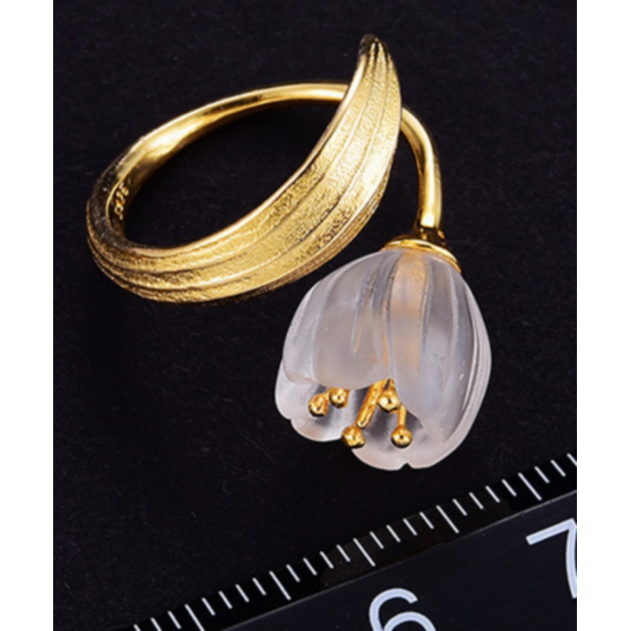 CYLIA Bague Lotus