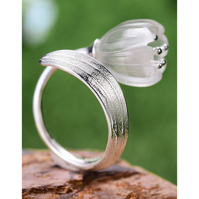 CYLIA Bague Lotus