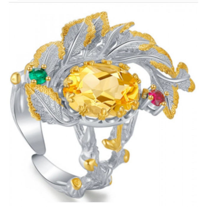 KRISTEEN Bague Citrine en...