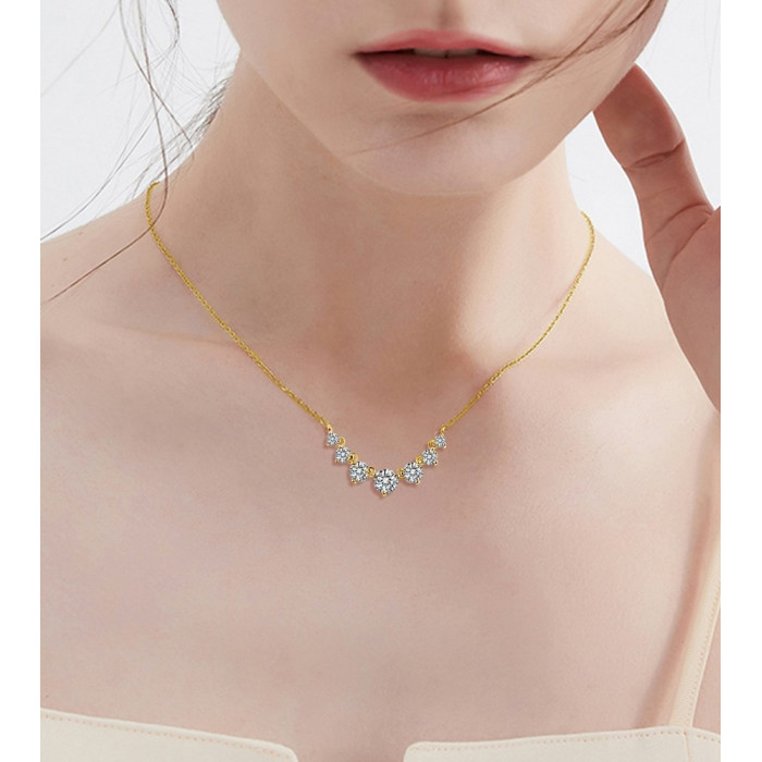 Collier Moissanite en Argent