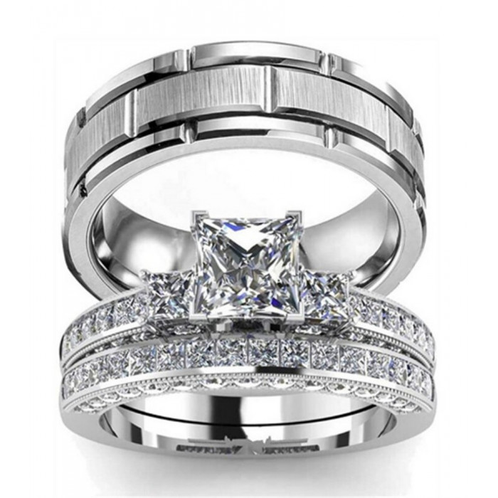 Bague triple en acier inoxydable