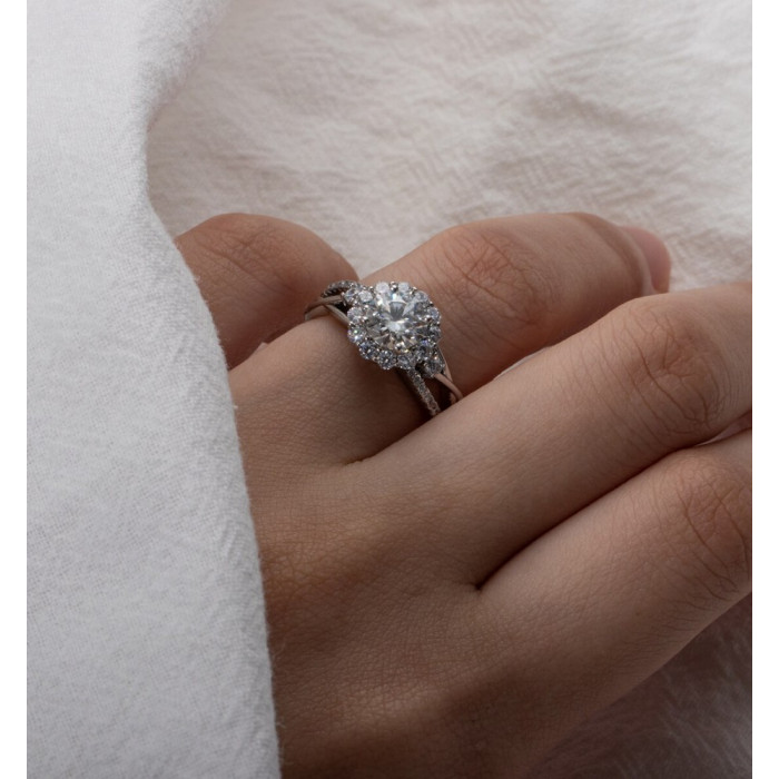 KEYLIA Bague Moissanite femme