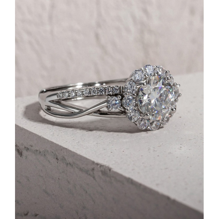 KEYLIA Bague Moissanite femme