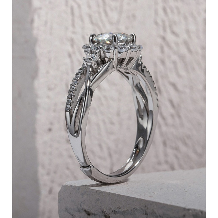 KEYLIA Bague Moissanite femme