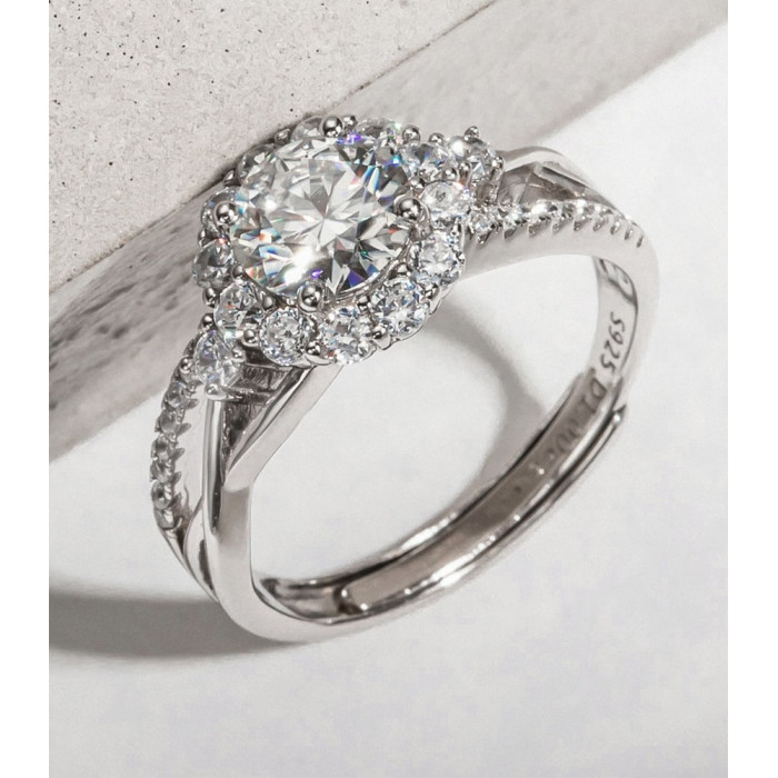 KEYLIA Bague Moissanite femme