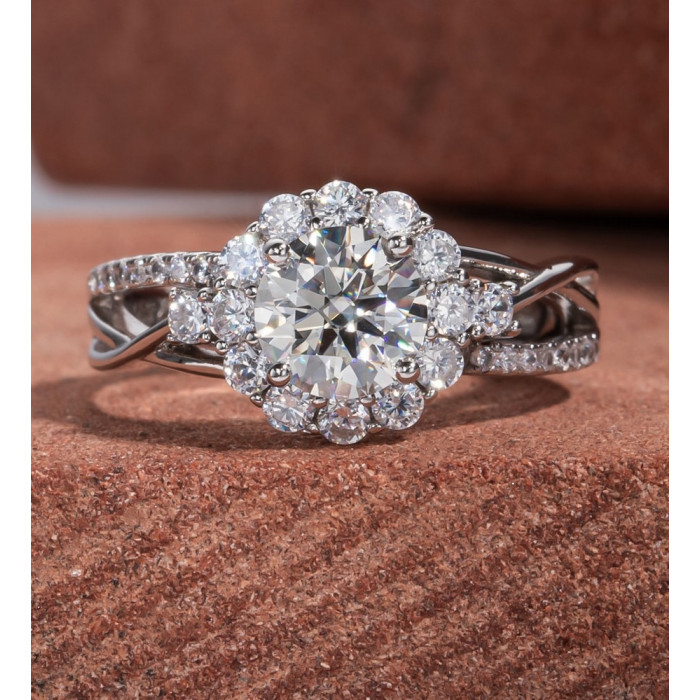 KEYLIA Bague Moissanite femme