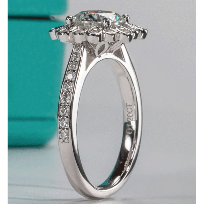 MALKA Bague Moissanite femme