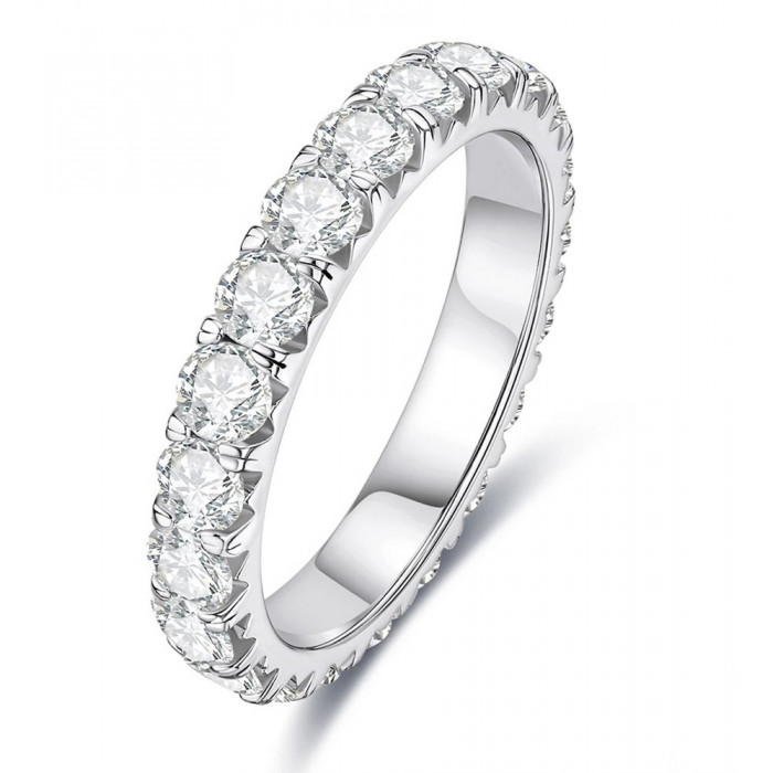 Alliance Moissanite en Argent