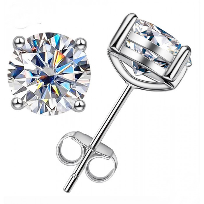 Boucles d'oreilles Moissanite