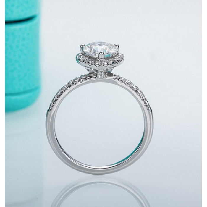 Bague cœur Moissanite femme