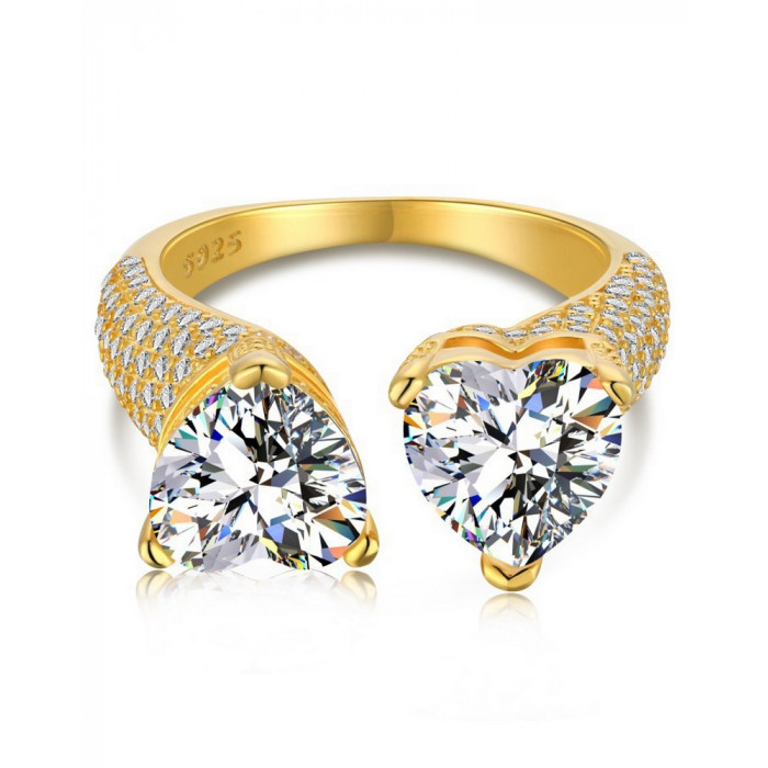 Sublime Bague 2 Cœurs en...