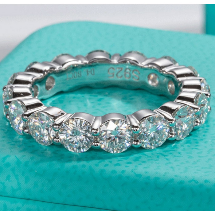 Alliance Moissanite en Argent