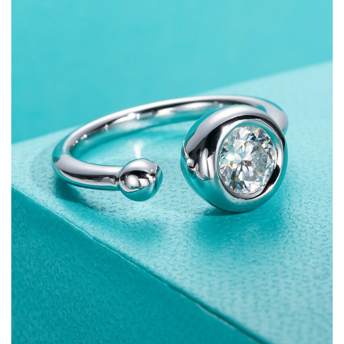 MARINA Bague Moissanite femme