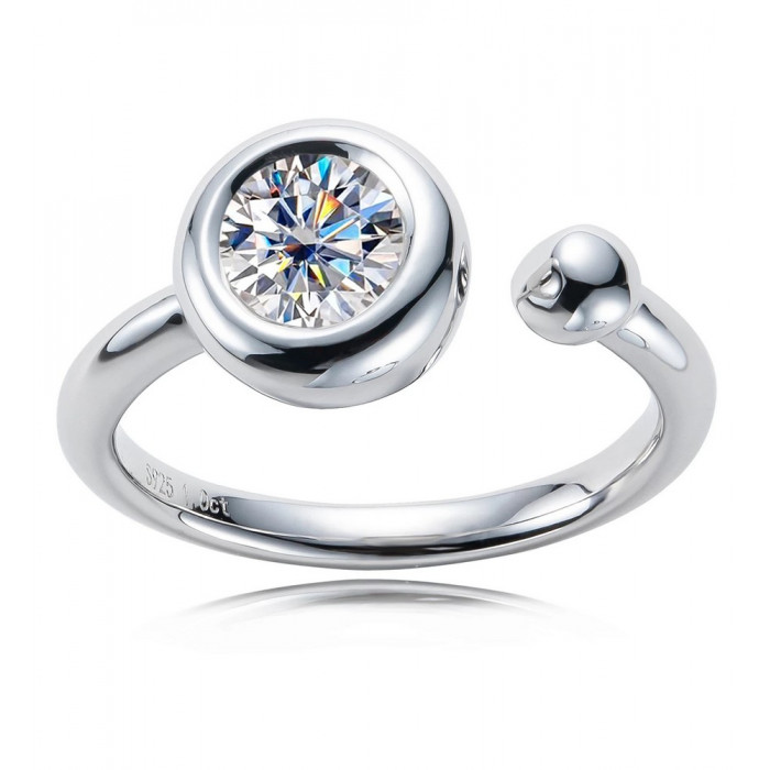 MARINA Bague Moissanite femme