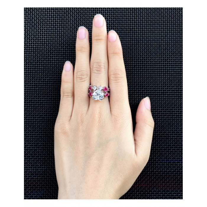NORA Bague Double en Argent