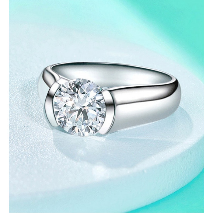 MARION Bague Moissanite femme