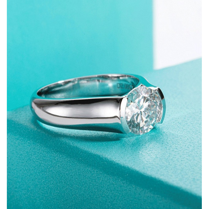 MARION Bague Moissanite femme