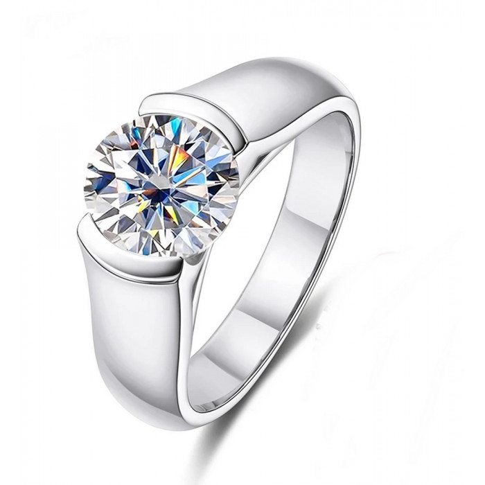 MARION Bague Moissanite femme
