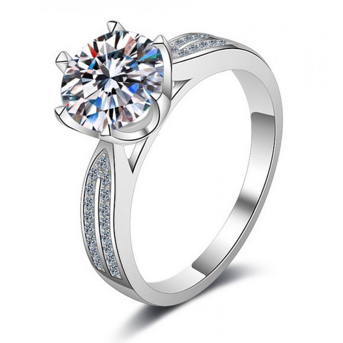 KATERINE Bague Moissanite femme