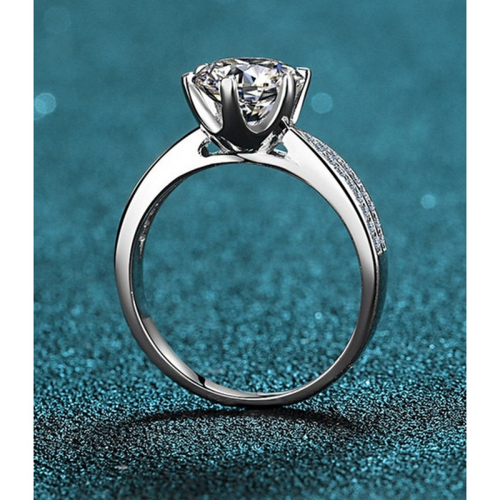 KATERINE Bague Moissanite femme