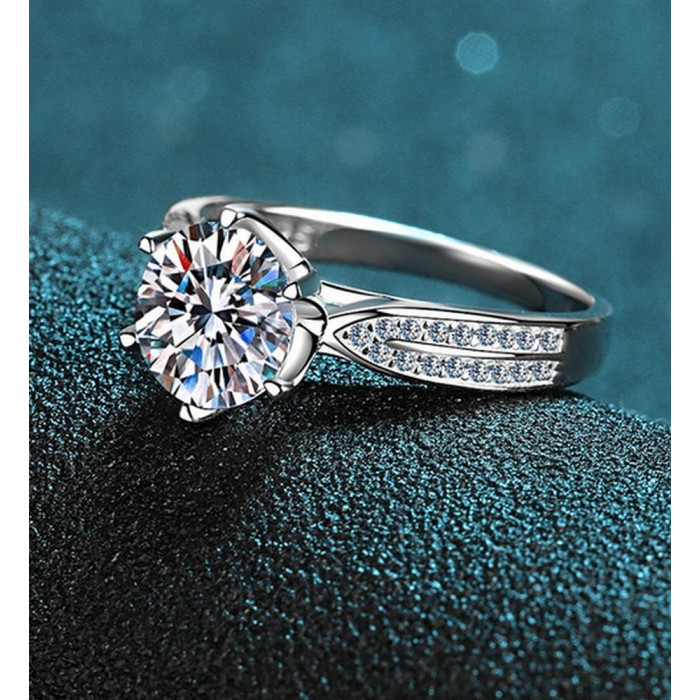 KATERINE Bague Moissanite femme