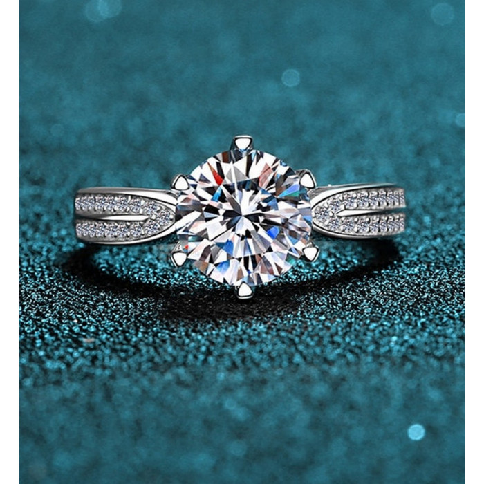 KATERINE Bague Moissanite femme