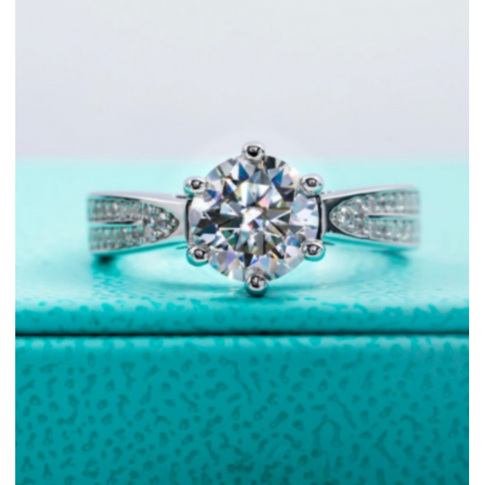 KATERINE Bague Moissanite femme