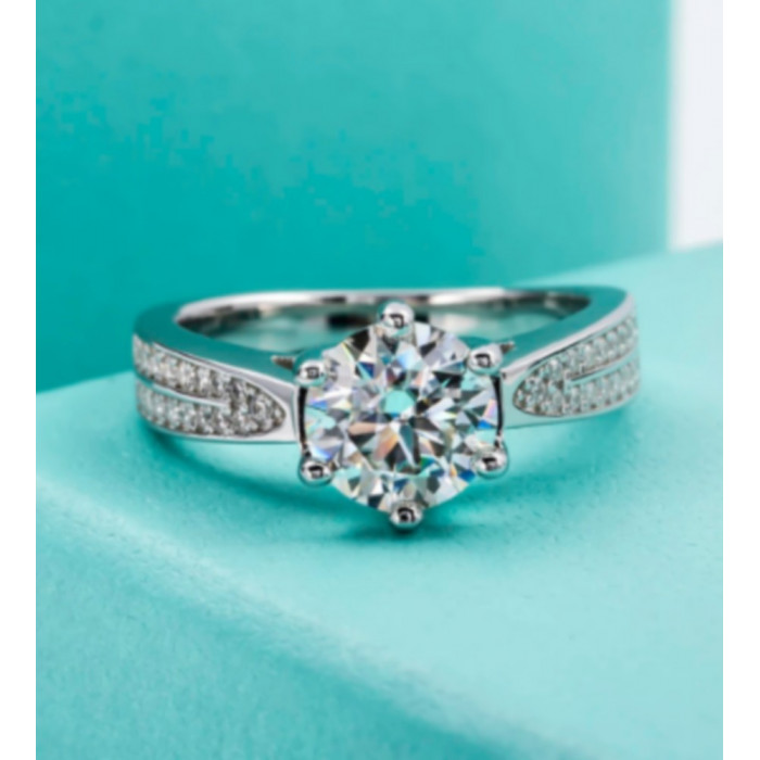 KATERINE Bague Moissanite femme