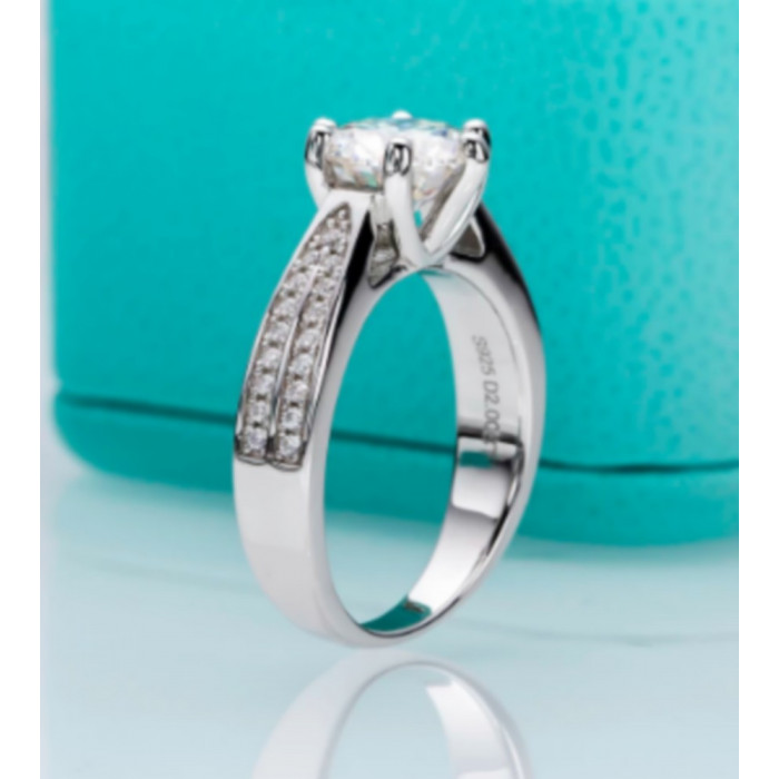 KATERINE Bague Moissanite femme