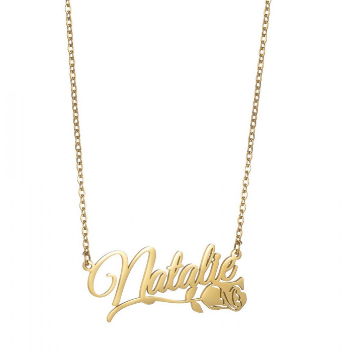 Superbe fleur rose personnalisable
