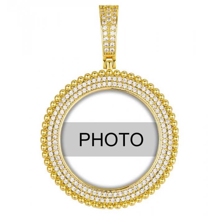 Pendentif rond personnalisable