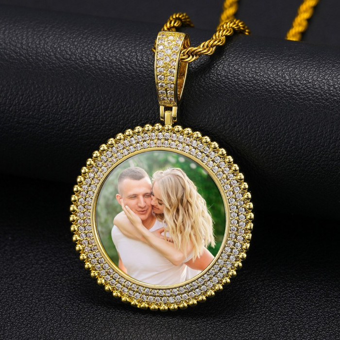Pendentif rond personnalisable