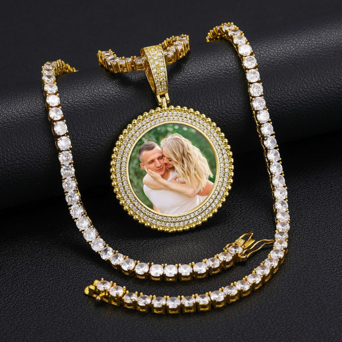 Pendentif rond personnalisable