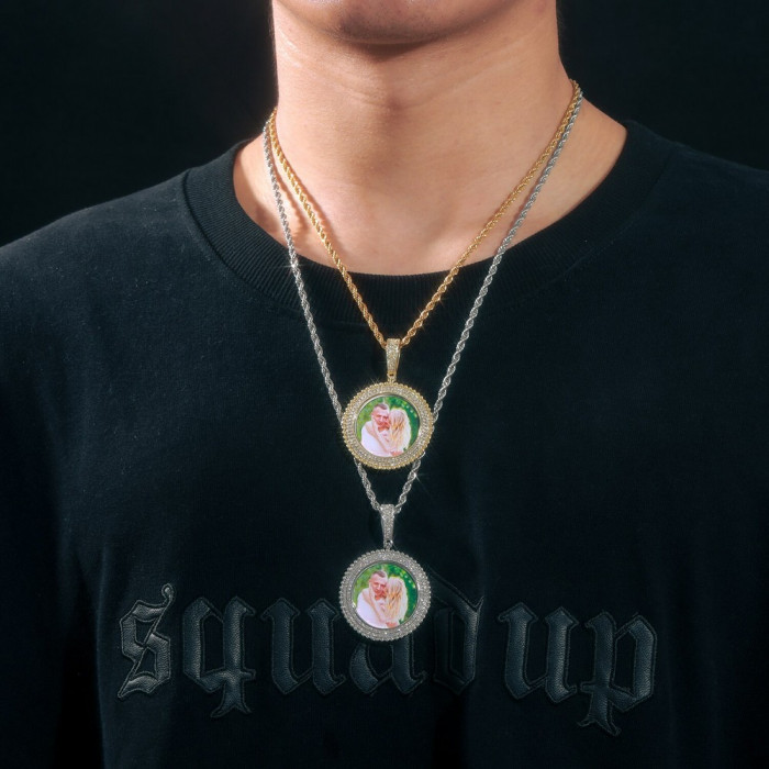 Pendentif rond personnalisable