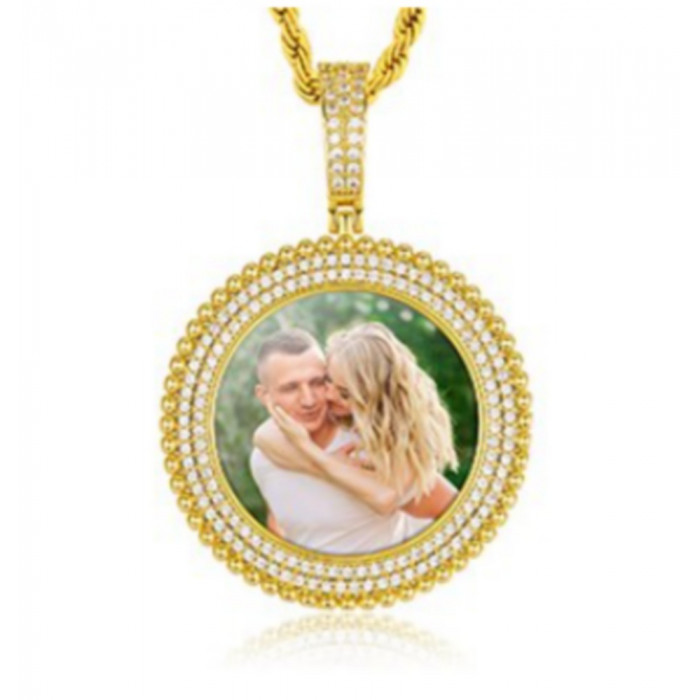 Pendentif rond personnalisable