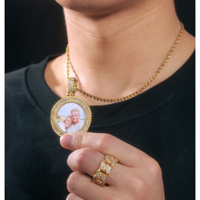 Pendentif médaillon personnalisable
