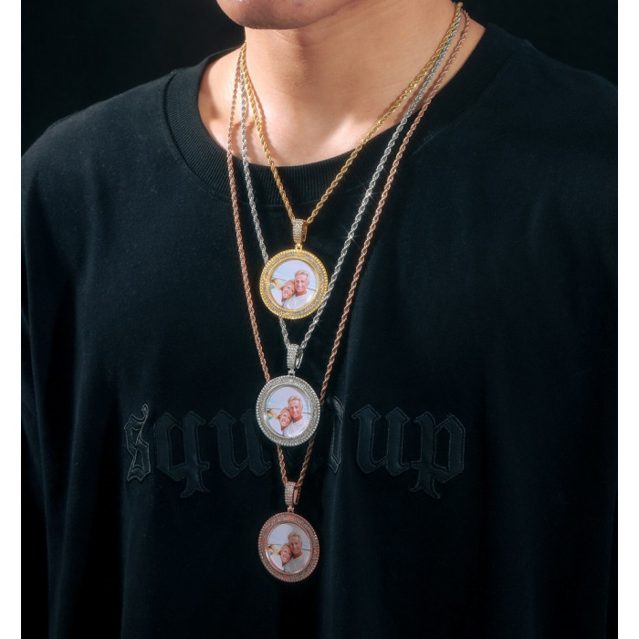 Pendentif médaillon personnalisable